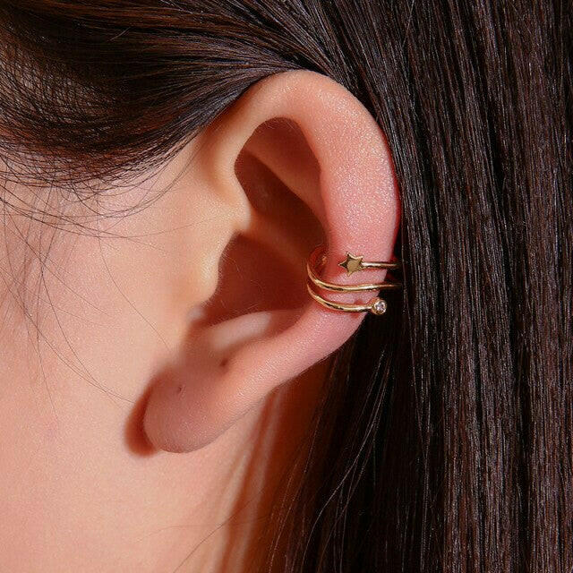 Top Quality 4/6MM AAA Cezch Zircon Chic Filled Tragus Earring For Women Non Piercing Clip Earing Ear Cuff 2021 Also Be Nose Ring yuhuv test  yuhuv test022.