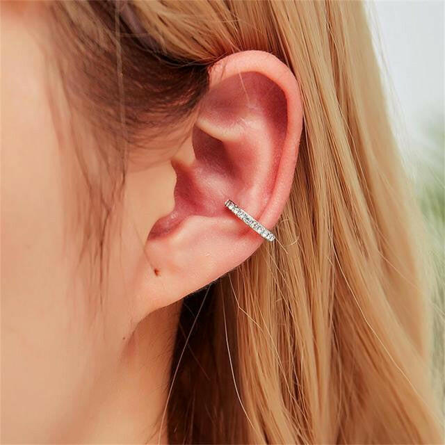 Top Quality 4/6MM AAA Cezch Zircon Chic Filled Tragus Earring For Women Non Piercing Clip Earing Ear Cuff 2021 Also Be Nose Ring yuhuv test  yuhuv test022.