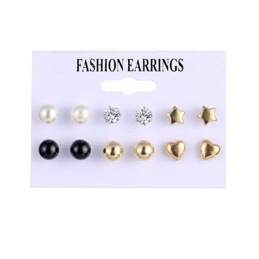 969696  yuhuv test IPARAM 2021 Fashion Oversized Pearl Earrings Set Korean Black White Beige Pearl Earrings Statement Women Wedding Jewelry Gifts yuhuv test aja.