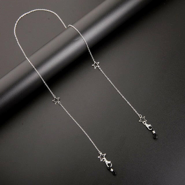 kissme Silver Color Sunglasses Masking Chains For Women Delicate Crystal Eyeglasses Chains 2021 New Fashion Jewelry Wholesale yuhuv test  yuhuv test022.