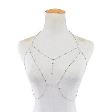 969696  yuhuv test IngeSight.Z Simple Style Chain Necklace Belly Body Chain Fashion Sexy Copper Sequins Body Chain Jewelry for Women Beach Party yuhuv test aja.