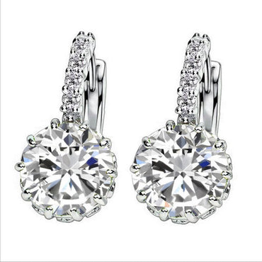 H:HYDE Fashion Rhinestones AAA CZ Element Stud Earrings For Women Vintage Colorful Crystal Earrings Statement Wedding Jewelry xccscss.