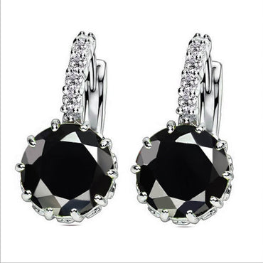 969696  yuhuv test H:HYDE Fashion Rhinestones AAA CZ Element Stud Earrings For Women Vintage Colorful Crystal Earrings Statement Wedding Jewelry yuhuv test aja.