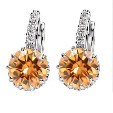 969696  yuhuv test H:HYDE Fashion Rhinestones AAA CZ Element Stud Earrings For Women Vintage Colorful Crystal Earrings Statement Wedding Jewelry yuhuv test aja.