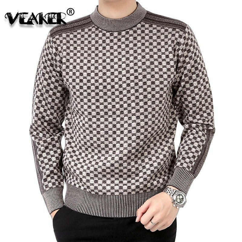 Sweater Mens Winter Thick Warm Cashmere Turtleneck Men Knitted Plaid Sweaters Slim Fit Pullover Pull Homme Classic Wool Knitwearơ' yuhuv test3333 yuhuv test.