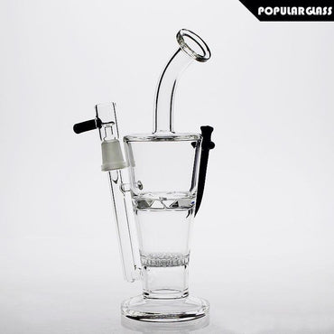 a22222346  330  Pack Science Knife Honeycomb Percolator Fritted Disc G5045 Glass Rig 55.