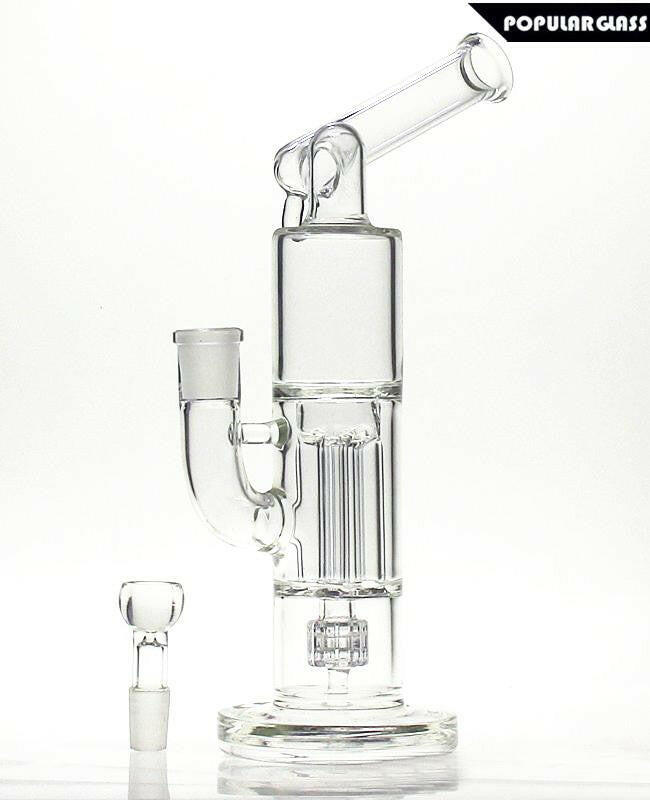 a22222346  330  Pack Science Tall Matrix Percolator 4 Pillar PG5027(FC-711) Glass Rig 55.