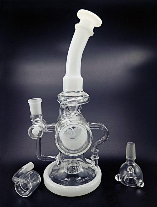 969696  yuhuv test TY "R-W1" Recycler Rig Discount E-Nails Glass Rigajađ.