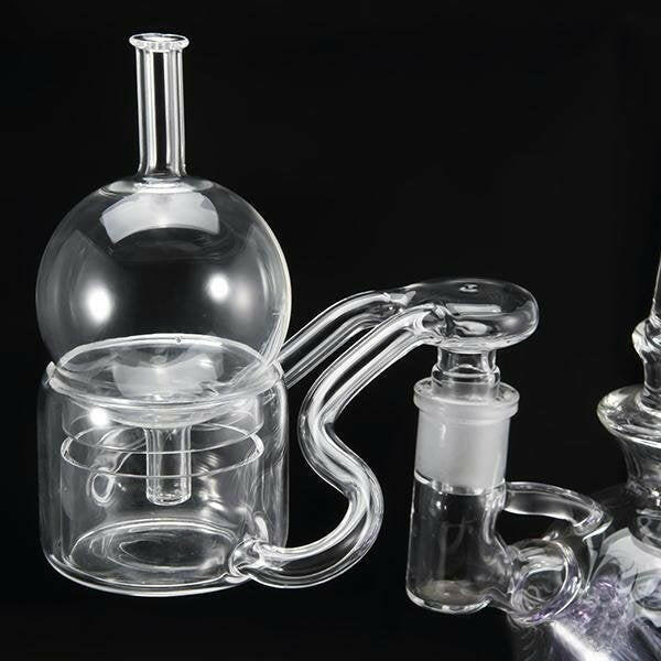 a22222346  330  Vaportime 50MM XXXXL Double Quartz Tube Thermal Banger+Bubble Carb Cap Torch Nail 55.