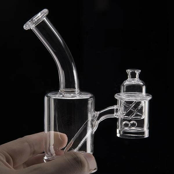 a22222346  330  Vaportime Flat Top Quartz Banger Rig 708 With Cyclone Cap Torch Nail 55.