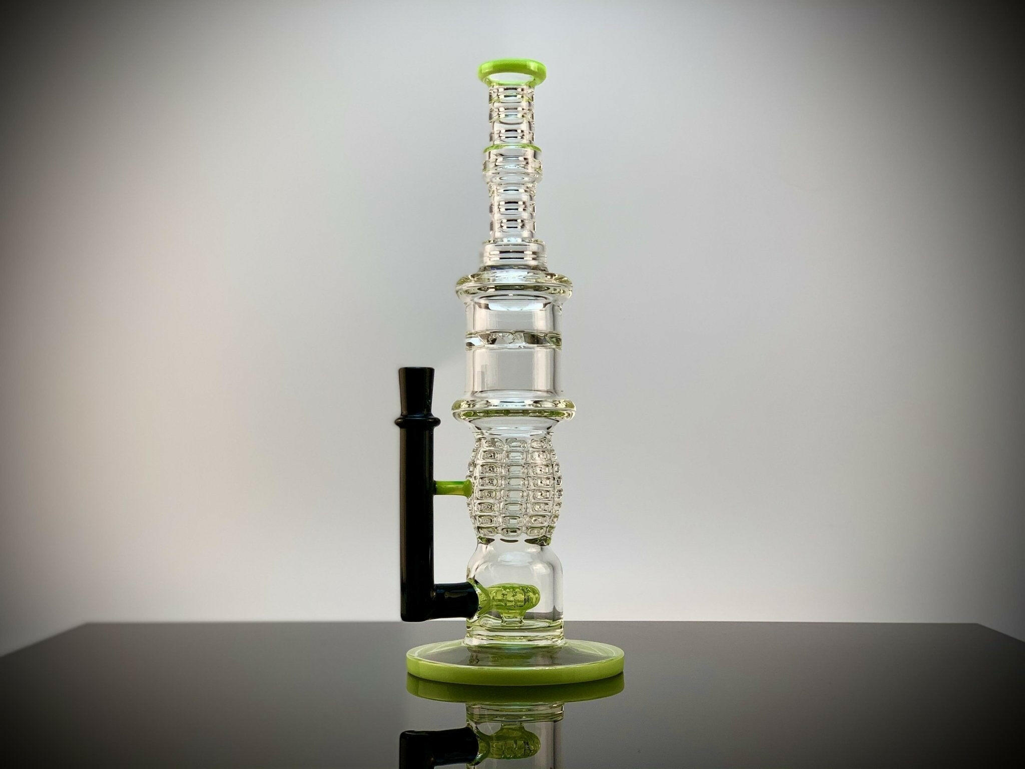 a22222346  330  Zoda Glass SLYME Honeycomb Percolator Glass Rig 55.