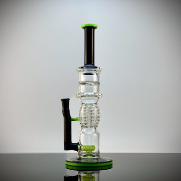 a22222346  330  Zoda Glass SLYME Honeycomb Percolator Glass Rig 55.